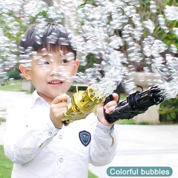 Muilo burbulus פופיס burbuliukai gatling bubble gun mini toy machine gun vandens pistoletas su muilu vaikams automatinė gatling bubble gun žaislai