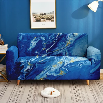 3D Spausdinimo Marmuro Modelis Elastinga Sofos Pritaikyti Sofa Cover Kambarį Miegamajame Prabangus Minkštas Komplektas 1/2/3/4-kopėtėlės Namų Dekoro