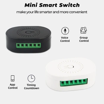 Tuya ZigBee 10/16A Smart Switch Wifi Modulis Mini Automatikos 