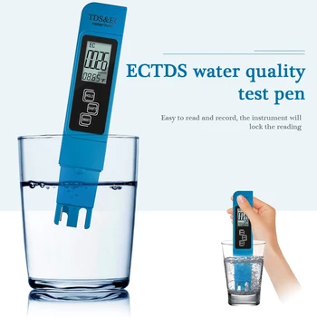 Nešiojamas Ph Matuoklis Skaitmeninis LCD 3 1. Vandens Kokybės Testeris TDS Temp EB Matuoklis Šeimos Lauko Plaukimo Reikmenys