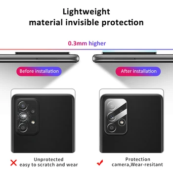 5vnt A72 A52 Kamera Protector For Samsung Galaxy A52 A72 4G 5G A32 A42 A12 Objektyvo Apsauginis Stiklas Len Filmas 
