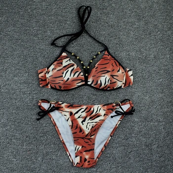 Push-Up Bikinis Seksualus Leopard 