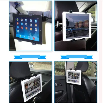 Universalus Automobilių Sėdynės atlošo Tablet Stand Pagalvėlės Mount Turėtojas Užtrauktuku Įrašą Kablys Pad Tablet PC Stovi 7-11 colių#YL10