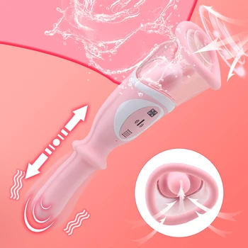 Veržlus Dildo Spenelių Gyvis Sekso Žaislai Moterims, Liežuvio Lyžis Suaugusiųjų Produkto Klitorio Čiulpti Vibratoriai G Spot Massager