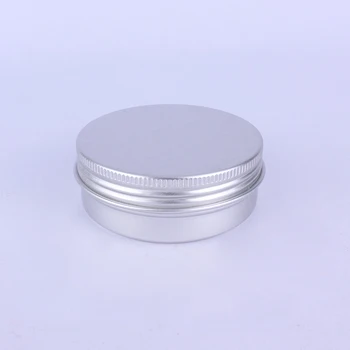 96pcs 60g Aliuminio kremo indeliai su užsukamu dangteliu,kosmetikos atveju jar, 60ml aliuminio skardines, aliuminio lūpų balzamas bakas