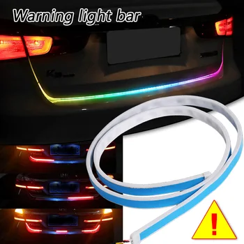 4-Mode, Automobilių Uodega Lauke spalvotu LED Šviesa Automobilių Universalus Automatinis Posūkio Signalo Lemputė, Stabdžių Dekoratyvinės Šviesos Juosta