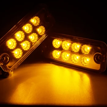 8x LED Šoniniai Gabaritiniai Žibintai Automobilio Išorės Lemputė Įspėjimas galinių žibintų Indikatorius Auto Priekabos Sunkvežimių Signalo Atstumas Šviesos, atsparus Vandeniui