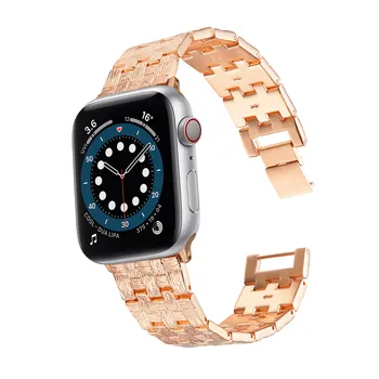 2021 Nerūdijančio Plieno Dirželis Apple Watch Band 6 40 44mm Vyrai Metalo Riešo Dirželiai iwatch series 5 4 SE 3 38 42mm Priedai