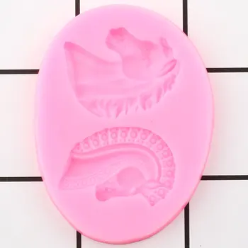 3D Arklių Galvos Silikono Formų Cupcake Topper Minkštas Pelėsių 