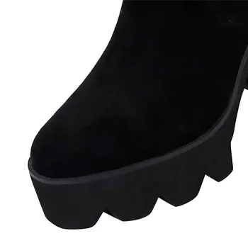 ASUMER 2021 Naujausias aukštakulniai platformos batai moteriška slim šalies prom batai rudens-žiemos ruožas batai moterims, šlaunų auliniai batai