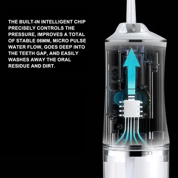 Namų ūkio Smart Elektriniai Dantų Plovimo mašina IPX7 atsparus Vandeniui Trijų greičio Reguliavimo Režimai Nešiojami Dantų Plovimo mašina