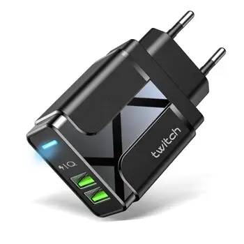 Mini Įkroviklis USB dual Nešiojamų Mobiliųjų Telefonų Kroviklį Kelionės Įkrovimo Galvos Adapteris Šviesos Vadovas Greito Įkrovimo Galvos 
