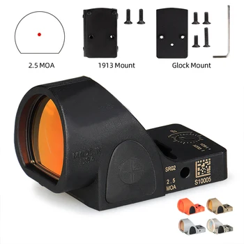 2.5 ŽŪM SRO Nailono Akyse Reguliuojamas LED Mini Red Dot Lauko Medžioklės HS2-0130B