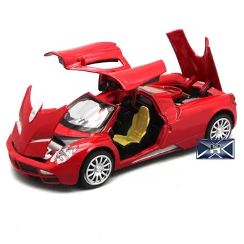 1:32 Pagani Lydinio lydinio Automobilių Žaislo Modelis, Traukti Atgal, Muzikos, Šviesos, Metalo Automobilių žaislai vaikams berniukas vaikams Dovanų