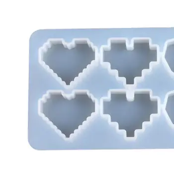 Meilė Širdies Formos Sklandžiai Subtilus Silikono 6 Pikselių Modelis Meilės Širdis Pelėsių Amatų Priėmimo