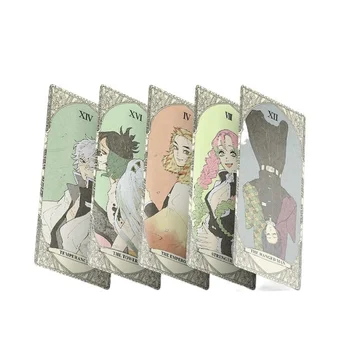 22 Vnt/set Anime Demon Slayer Taro Kortų Burtas Kamado Tanjirou Kamado Nezuko Cosplay Rekvizitai Anime Card Dovana Taro Kortų