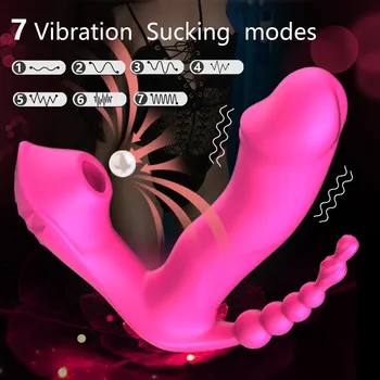 7 Režimai Makšties Siurbimo Dildo, Vibratoriai moterims Šildymo Klitorio Gyvis Kelnaitės Erotika Sekso Žaislai Vagina Massager Prekės Suaugusiems