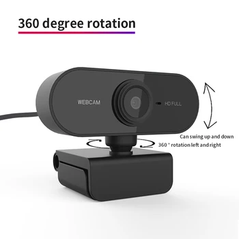 HD 720P Webcam Mini Kompiuteris PC WebCamera Kamera Su Mikrofonu Pasukti Kameros Kamera, Web Kamera, Web Cam Pk Kamera 1080p