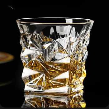 DEOUNY Kristalų Viskio Stiklines Geriamojo Bourbon Konjakas Irish Whisky Didelės Priemokos Švino Stiklo Skonio Puodeliai Baras Drinkware