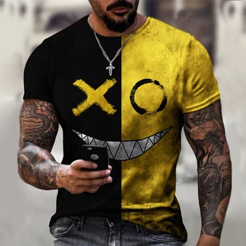 3d atspausdintas t-shirt mados vyriški gatvės atsitiktinis sporto marškinius vyras O-kaklo, negabaritinių marškinėliai