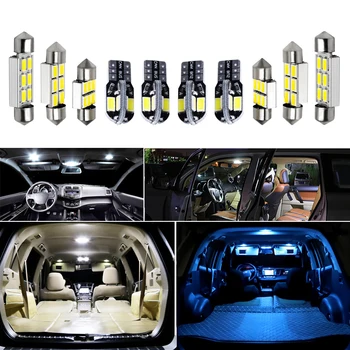 Klaida Balti LED Automobilių Vidaus apšvietimo Paketas Komplektas BMW 3 Serija E36 E46 E90 E91 E92 E93 (1990-2013) LED Salono Apšvietimas