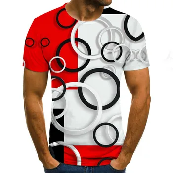 Vasaros vyriški T-shirt Apvalus kaklas trumpas rankovėmis gatvės stiliaus punk stiliaus 3D spausdinimo atsitiktinis marškinėliai 2021 turas modelis