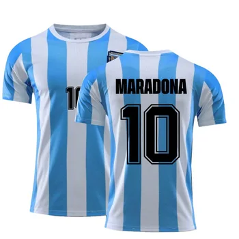 Retro 1986 Maradona 10 Jersey Argentina Namų Retro Regbio Jersey Vyrams, Atsitiktinis Marškinėliai neverk Dėl Manęs, Negabaritinių Streetwear T-Shirt