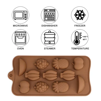 3D Silikono Šokolado liejimo Formos Želė Desertas Pelėsių, Šokoladas, Kepimo Įrankis Non-Stick Silikono Torto Formos Virtuvė 