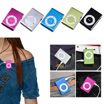 Nešiojamų Stilingas 5 Spalvų Mini USB, MP3 Muzika Media Grotuvą Be Ekrano Paramos Micro SD TF Kortelė Skirta 3,5 mm Stereo Jack