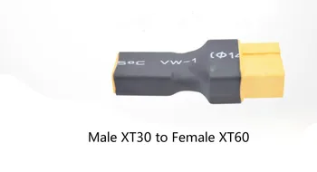 XT60 į XT30 perdavimo plug Konvertuoti Moteris Vyras XT30 XT60 kištukai jungtis Multirotor Baterijos 2vnt (Siuntos)
