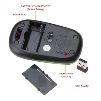 Nešiojamas Kompiuteris DPI, Ergonomiškas Pelės Wirelesss Silent Bluetooth Pelių Kompiuterio Pelės Ultra-Plonas Įkraunamas Mini