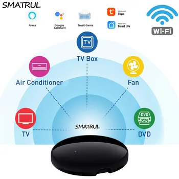 SMATRUL Tuya WiFi IR Nuotolinis Valdymas, Oro Kondicionierius, TV, DVD ir Kt Smart Infraraudonųjų spindulių Universalus Balso Valdiklis Alexa 