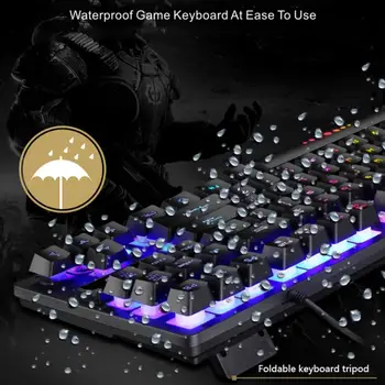 87 Keycaps 60% Laidinio Žaidimų Klaviatūra, RGB Apšvietimu Ultra-Kompaktiška 