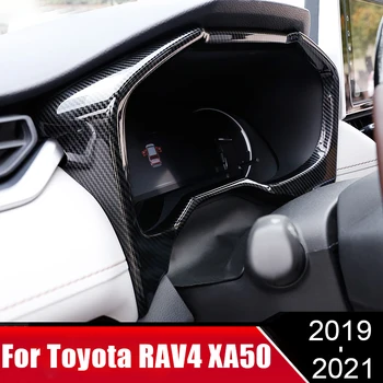 ABS Automobilio prietaisų Skydelyje galiniu langu Rėmo Dangtis Apdailos Interjero Lipdukas, Skirtas Toyota RAV4 RAV 4 XA50 2019 2020 2021 Priedai