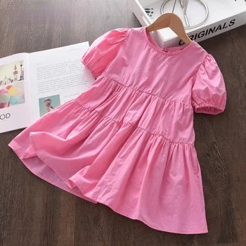 Melario Vaikų Mergaičių Princesė Suknelės Vasaros Mados Baby Girl Dress Bowtie Kostiumai Vaikams Kietas Atsitiktinis Vestidos 2-6 Metų
