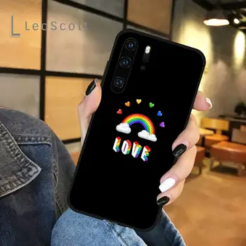 Gėjų, Lesbiečių LGBT Vaivorykštė Telefoną Atveju Huawei honor Mate P 9 10 20 30 40 Pro 10i 7 8 x Lite nova 5t Minkšto silikono funda dangtis