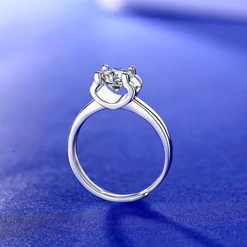 Jellystory prabanga 925 sterlingas sidabro papuošalai žavesio žiedas su moissanite moterų, vyrų vestuvių pažadas šalies dovanų didmeninės žiedas