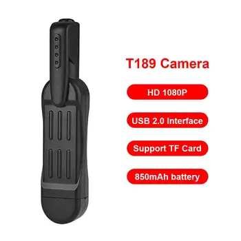T189 Pen Mini Kamera Full HD 1080P Slapta Mikro Kamera, Vaizdo Balso Garso Diktofonas Microcamera Nešiojami Nešiojami Kūno Pen DVR