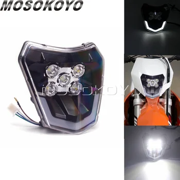 Motokroso Dual Sport LED Šviesų Žibintas, skirtas WIKI XCF XCW 250 300 350 450 500 690 SMC XC-W EXC-F Enduro Šešių Dienų Dirt Bike