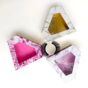 3D Cheminio Pluošto Serijos Natūralų Ir Ilgalaikį Karšto Pardavimo Netikrų Blakstienų makiažo Galima Pritaikyti Didmenines Naują Diamond Box Set