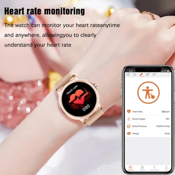 LIGE 2021 Naujas Smart Watch Moterų, Vyrų Aktyvumo Seklys Širdies ritmo Sphygmomanometer Vandeniui Moterų Smartwatch už Xiaomi