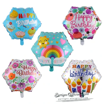 10 vnt. 18 colių Gimtadieniu balionai helio folija globos mergaitėms, vaikams, gimtadienio dekoracijas turas star balionai