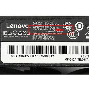 NAUJAS Lenovo X1 JOGOS T480S 65W 20V 3.25 C Tipo USB-C Nešiojamas Maitinimo Adapteris Įkroviklis