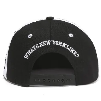 2021 Naujas mados vyriški Snapbacks bžūp juoda ir balta 1947 BROOKLYN laišką siuvinėjimo hip-hop skrybėlę ponios lauko laisvalaikio saulės skrybėlę