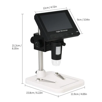 1000X Skaitmeninis Elektroninis Mikroskopas 4.3 colių HD LCD Ekranas Nešiojamų Mikroskopu 720P LED Skaitmeninis Didinamojo stiklo Remontas Litavimo Įrankis