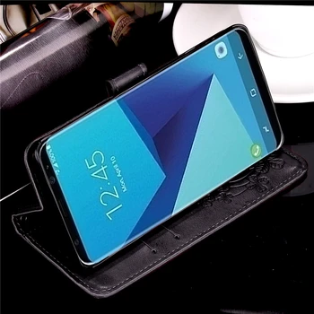 Prabanga Piniginės Apversti Odinis dėklas, Skirtas Samsung Galaxy S8 Plius telefono dėklas Samsung S8 S8Plus Flip Case Gėlių Magnetinio Galinį Dangtelį