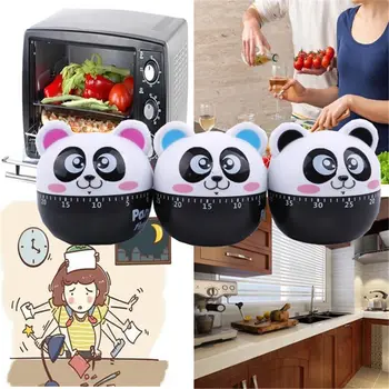 Mini Dydžio Animacinių Filmų Panda Mašinos, Laikmatis, 60 Minučių Mechaninė Virtuvės Valgių Laikmačiai Signalizacijos Skaitikliai Rankinis Laikmatis Virtuvės Indų