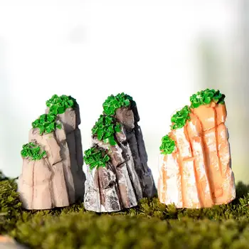 Rockery Dirbtinis Kalnas Žuvies Vėžlio Bakas Bonsai Mini Kraštovaizdžio Dervos Ornamentu Mini Dirbtinio Micro Apželdinimas