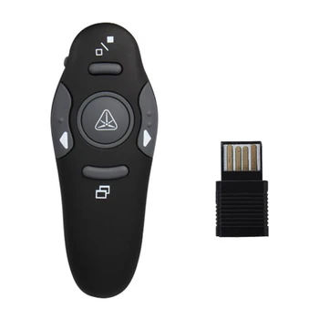 Multi-funkcija Karšto Pardavimo Wireless Presenter 2.4 GHz USB Wireless Presenter Pen PPT Nuotolinio Clicker 