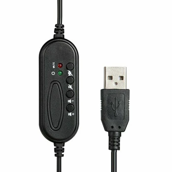 USB Triukšmo Panaikinimo Mikrofonas laisvų Rankų Skambučių Centre Office Ausines 102U USB Binaural laisvų Rankų įranga Laidinė laisvų Rankų įranga / transporto Eismo laisvų Rankų įranga